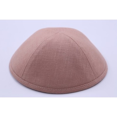 Kippah Peach Linen