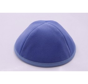 Kippah Steel Blue Velvet