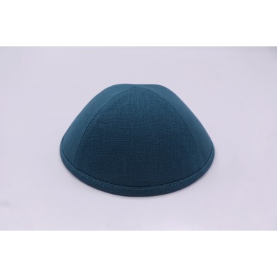 Kippah Teal Linen