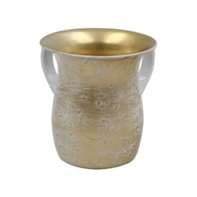 Washcup SS Gold Swirl