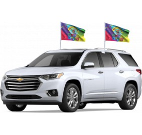 Purim Car Flag 2pk - Large