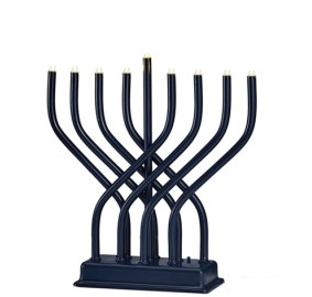 Modern LED Menorah Navy