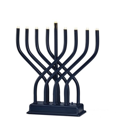 Modern LED Menorah Navy