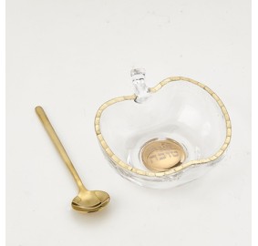 Honey Dish Apple Shaped Glass
