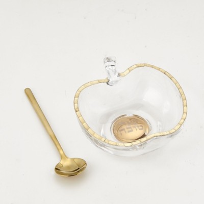 Honey Dish Apple Shaped Glass