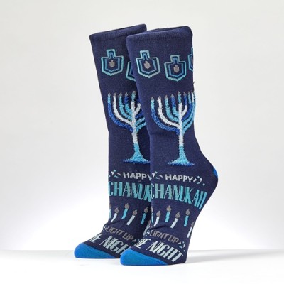 Chanukah Fuzzy Socks Adult