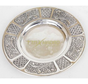 Sterling Silver Kiddush Cup Tray Madlan