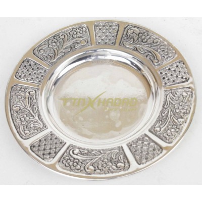 Sterling Silver Kiddush Cup Tray Madlan