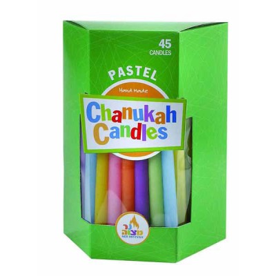 Chanukah Candles Pastel Multi