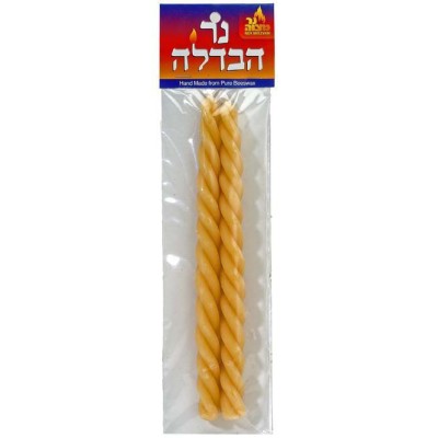 Beeswax Havdalah Candle #25, 2 Pack