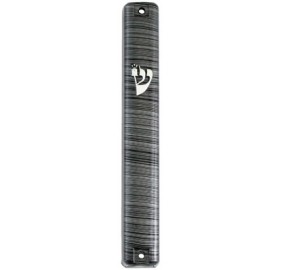 Mezuzah Cover 10Cm Grey Stripe