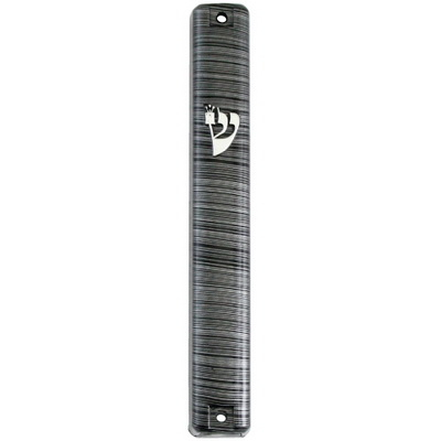 Mezuzah Cover 10Cm Grey Stripe