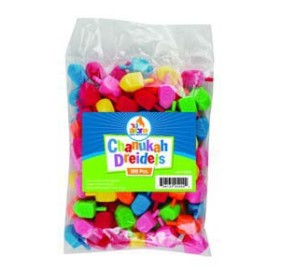 Medium Plastic Dreidels - 100 Pieces