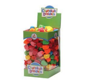 Small Plastic Colored Dreidels, 100 Pack