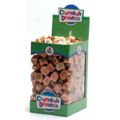 Small Wooden Dreidels, 100 Pack