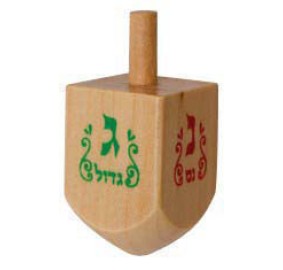 Medium Wood Dreidel