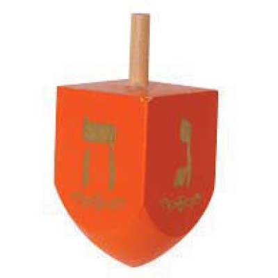 Wood Dreidel Color Large