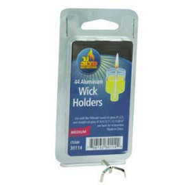 Aluminum Wick Holders - Medium, 44 Pack