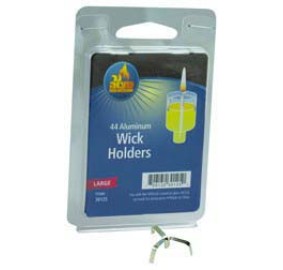 Aluminum Wick Holders - Large, 44 Pack