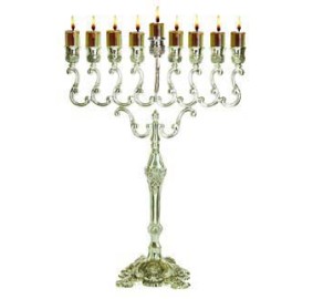 Silver Plated Menorah