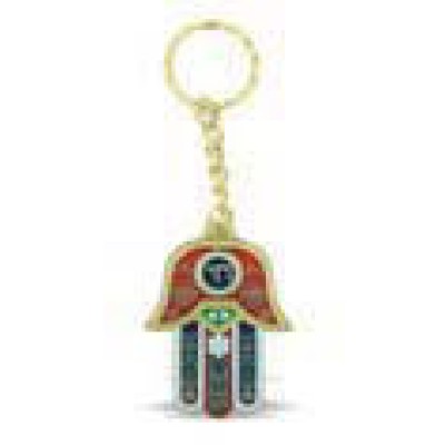 Chamsa Chai Key Chain - Red