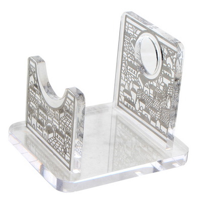 Shofar Stand Lucite Jerusalem