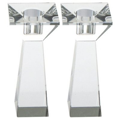 Crystal Candlesticks Pair