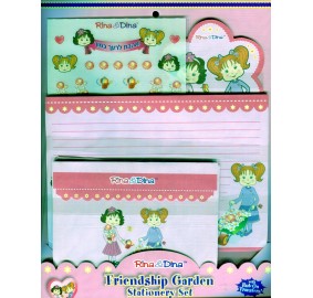 Rina & Dina Stationery Set - Friendship Garden