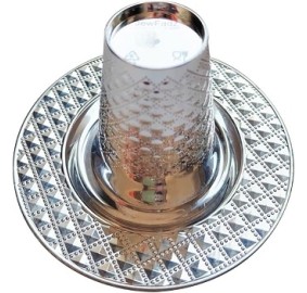 Mini Kiddush Cups & Saucers 10pk