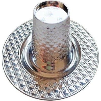 Mini Kiddush Cups & Saucers 10pk