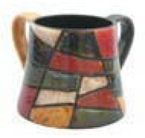 Wash Cup - Textured Mosaic