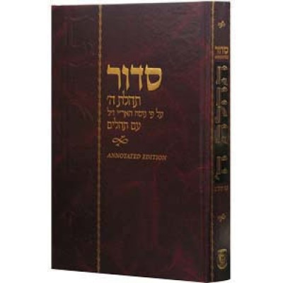 Siddur Annotated Hebrew with English Instructions Large/Chazan Edition