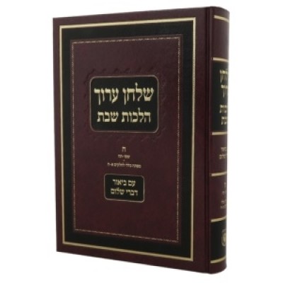 Shulchan O. Hilchot Shabbat 8
