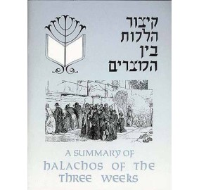 Summary Of Halachos Of The Three Weeks  (Paperback)