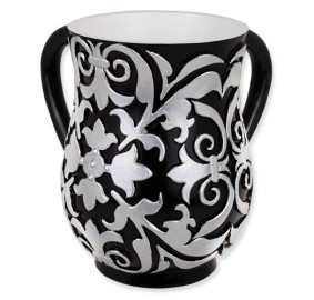 Black and Silver Resin Wash Cup