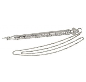 Sefer Torah Pointer / Yad Hammered Nickel Plated