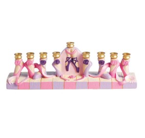 Ceramic Ballerina Menorah