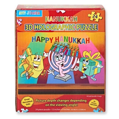 Hanukkah Puzzle 3D Holographic