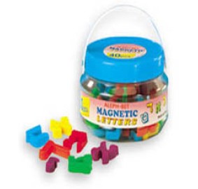 Aleph Bet Magnetic Letters In Tub