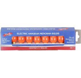 Orange Bulbs For Electric Menorah