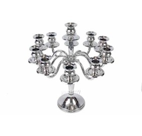 Nickel Plated 11 Branch Candelabra