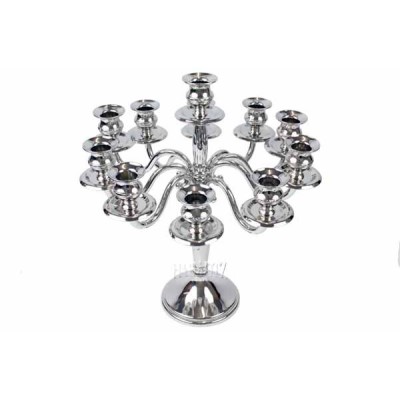 Nickel Plated 11 Branch Candelabra