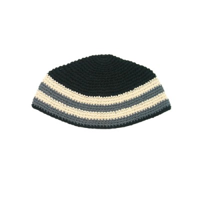 Yarmulka Frik Beige & Black