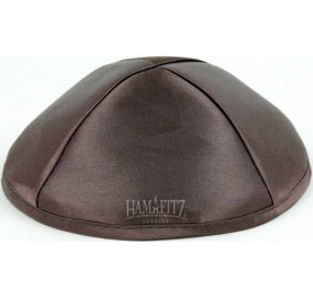 Kippah Satin Brown High Qualit