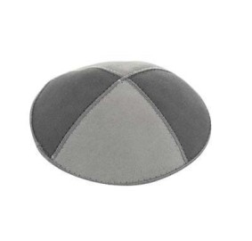 KIPPAH - GREY TWO TONE