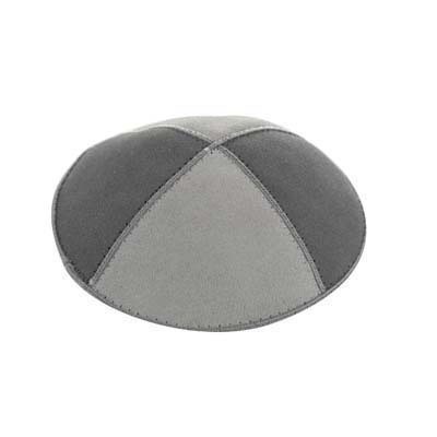 KIPPAH - GREY TWO TONE