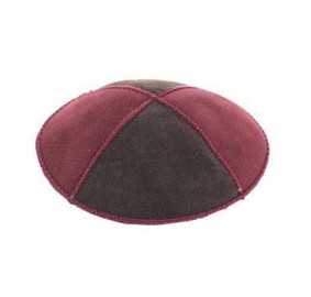 Kippah - Red/Brown