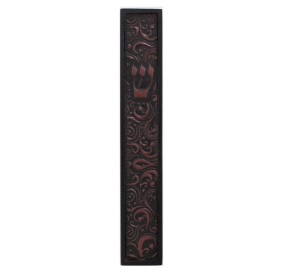 Mezuzah Cover With Leather 12 cm