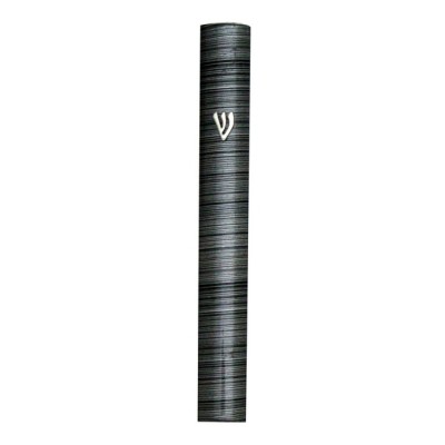 Mezuzah Cover 12Cm Grey Stripe