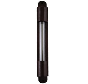 Mezuzah Cover 15 Cm - Wood/Glass Tube